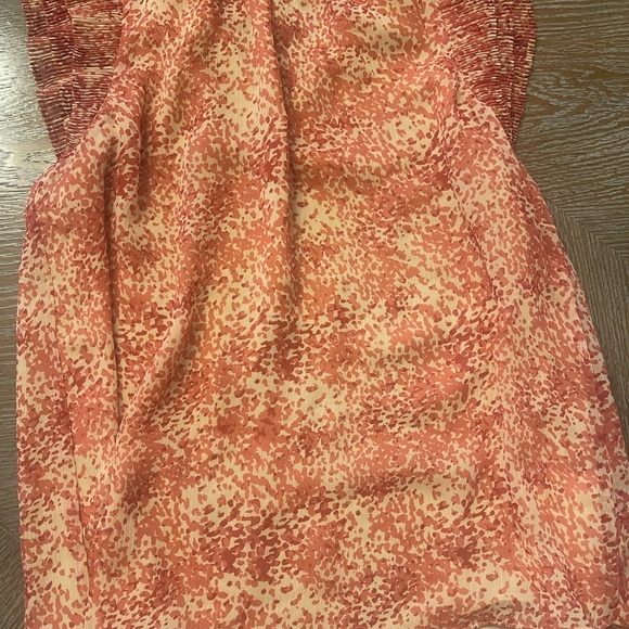 Express Orange Ruffle Blouse - Picture 3 of 7